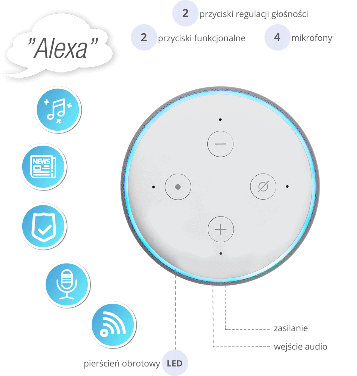 Amazon Alexa Echo Dot pl